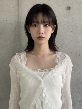エイチ ウルフカット 大阪梅田(811) 50代ハンサムショートショートバレイヤージュクラゲヘアパーマ