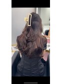 ブリーチなしWカラーで透明感抜群