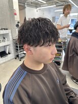 テンション(tension)&nbsp;メンズカット波巻ツイストスパイラルパーマ札幌大通バスセンター