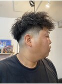 メンズカットスキンフェードツイストスパイラル