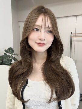ポケット 渋谷(POCKET) ロングヘアハイレイヤーシースルーバング渋谷美容室