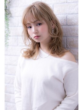 ヘアーアートシフォン 川口東口店(hair art chiffon) ピンクブラウンorグレーベージュの切りっぱなしボブ美髪ヘア