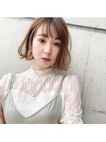 リコバイアフロート(riko by afloat)&nbsp;メルティーボブ×透明感カーキベージュ【riko立野】