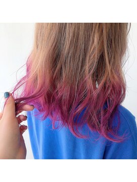 テクライズ 豊橋店(TECHRISE) ミルクティーベージュ　ピンクグラデーションカラー