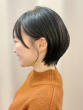 ベック ヘアサロン(BEKKU hair salon) 大人可愛い20代ひし形黒髪小顔ショートボブ