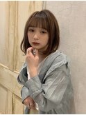 ひし形シルエットが可愛いショートボブ