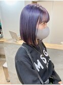 【smoky purple】ハイトーンボブ / ラベンダーカラー