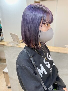ソイ 下北沢(soi) 【smoky purple】ハイトーンボブ / ラベンダーカラー
