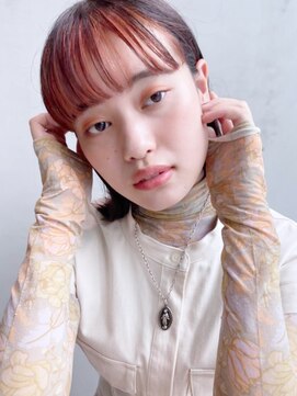 アイティーバイアルバム 松戸店(IT by ALBUM) 外ハネボブ_カーキグレージュマッシュショート_28547