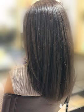 ルーブ(Roove) ソフトグレージュ×重めセミロング