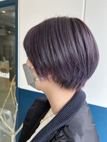 ピークス 千葉店(Peaks)&nbsp;ショートボブ，ラベンダーグレー