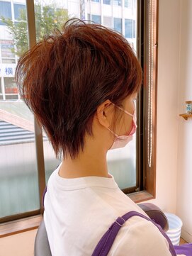 ジャスト ヘア アネックス 久里浜店(just hair ANNEX) レッドブラウンウルフ