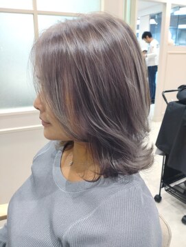 ハイストリートヘア(High street Hair) ３０代のハイライトでつくるミディアムレイヤースタイル♪