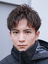 センターパートウルフカットシャドウパーマニュアンスパーマ