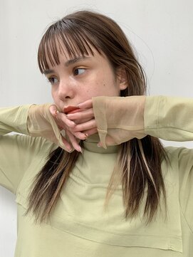 ベル 銀座5丁目店(Belle) オン眉バングが可愛い◎ストレートロング【銀座】