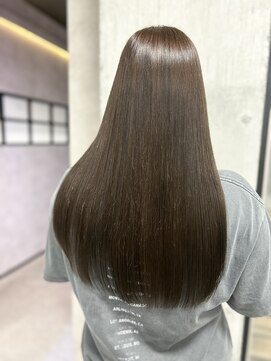 ルノン(LUNON) アッシュパール/ブリーチなし/髪質改善/寒色系/赤み消し