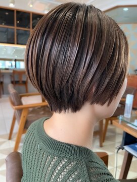 バブ バイネオリーブ(Bab by neolive) アンブレラカラー/デザインカラー/ショートボブ/グレージュ