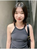 20代30代大人可愛いパーマナチュラルワンカールグレージュ