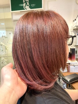 ウカ(UKA) 愛されスタイル♪ミディアムでカシスピンク☆