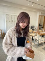 シュプール(SPUR)&nbsp;透け感バングナチュラルくびれ巻きスタイル透明感ダブルカラー