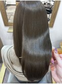 髪質改善カラーでつや髪に!オリーブベージュで透明感UP!!