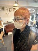 ベリーショートにオレンジ