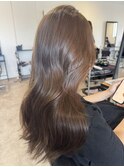 20代30代40代大人可愛いオルチャンヘアミルクティベージュ