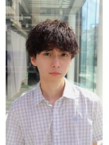 ネイビー(NAVY)&nbsp;緩めシャドウパーマ