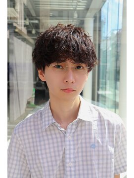 ネイビー(NAVY) 緩めシャドウパーマ