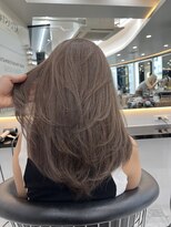 ラピス 渋谷本店(Lapis) グレージュカラー/バタフライレイヤーカット/髪質改善/海外風