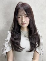 ルノン(LUNON)&nbsp;暗めカラーグランマッシュデザインカラーフェイスフレーミング