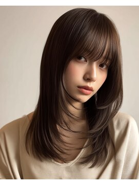 hum 立川【ハム】髪質改善・酸性ストレート・縮毛矯正 ココアベージュ/オリーブグレー/小顔/黒髪[立川/髪質改善]