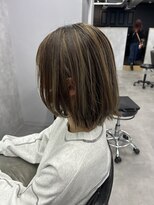 クラン 岡本(Chlan)&nbsp;ハイライトカラー　オリーブベージュ