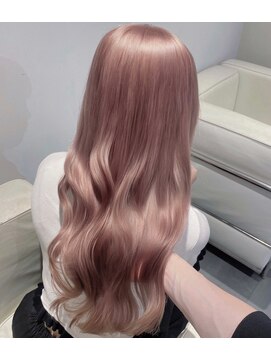 17174ダブルカラーモーブブラウンレイヤーカットココアブラウン