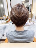 首元すっきり 透け感ナチュラルショート21