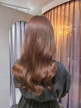 カラークチュール(Color Couture) 似合わせカット/ピンクベージュ/ミディアムレイヤーカット