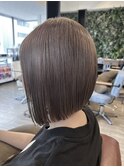 【四条烏丸】前下がりボブ×アッシュベージュ