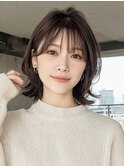 【イエベ秋30代】垢抜け外ハネミディ×顔型補正×肌映え