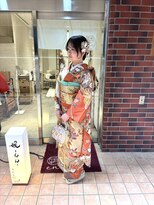 媛(en)&nbsp;成人式後撮り☆振袖着付け、ヘアーメイク