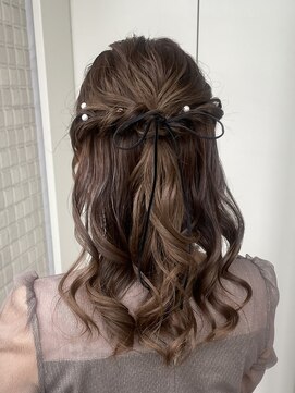 シャルムバイケンジ(Charm.by KENJE) 【ハーフアップ】結婚式/お呼ばれヘア/銀座/有楽町/ヘアアレンジ