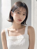 ノア 三宮店(NOA)&nbsp;【NOA】韓国風タッセルボブ×シースルーバング×艶ブラウン