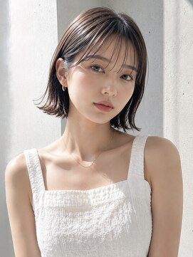 ノア 三宮店(NOA) 【NOA】韓国風タッセルボブ×シースルーバング×艶ブラウン