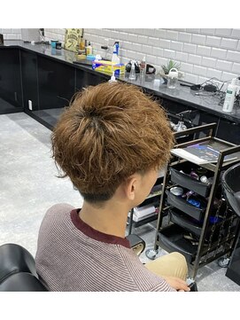 ボルド(MEN'S HAIR SALON BORDO) マッシュ×ハイトーン×パーマ
