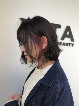 ヘアサロン ビータ(Hair salon BITA) ◎ボブ×インナーカラー×暖色
