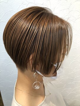 ニューラインギンザ(New-Line 銀座) ［金子涼］絶壁解消ハンサムショートブリーチなしカラー