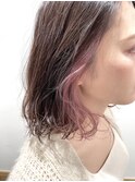 イヤリングカラー×ピンク