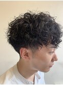 ショートマッシュ×ツイストスパイラルパーマ　担当 RYO