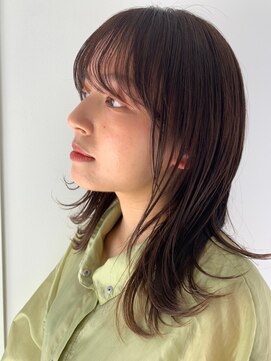 ガリカ 渋谷(Gallica) セミロングレイヤーカット　くびれヘア