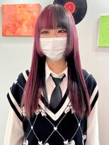 デート 下北沢(DATE)&nbsp;ダブルカラーピンクベージュケアブリーチハイトーン髪質改善