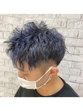アース 越谷店(HAIR&MAKE EARTH) ブルーブラックツイストパーマー